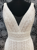 Bold Lace Sheath Gown