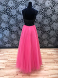 Black and Pink Prom Dress