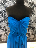 Cerulean Ruched Gown