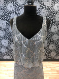 Platinum Sequin Gown